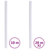 Vidaxl raamfolies mat pvc wit