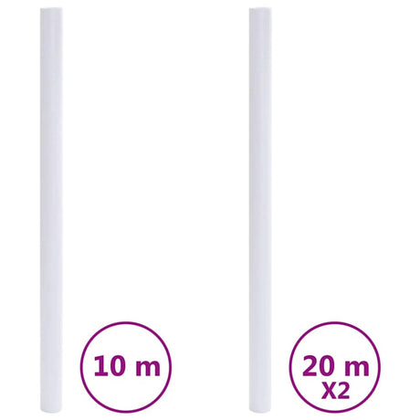 Vidaxl raamfolies mat pvc wit