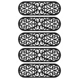 Vidaxl trapmatten 5 st 25x75 cm rubber