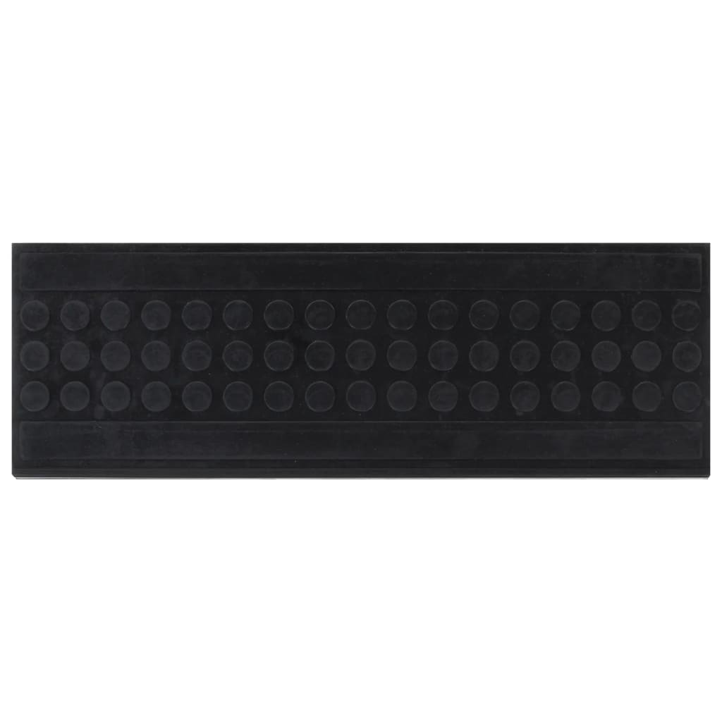 Vidaxl trapmatten 10 st 25x75 cm rubber