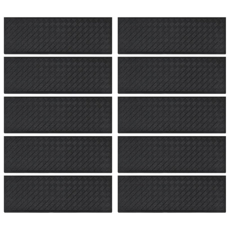 Vidaxl trapmatten 10 st 25x75 cm rubber