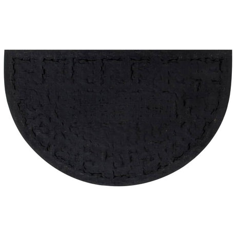 Vidaxl deurmat halfrond 45x75 cm rubber en kokosvezel