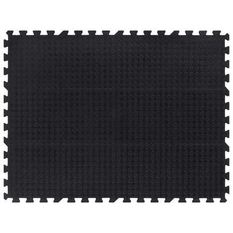Vidaxl rubbertegel 12 mm 90x120 cm zwart