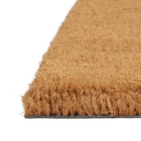Vidaxl deurmat halfrond 60x90 cm getufte kokosvezel naturel