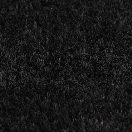 Vidaxl deurmat 100x200 cm getufte kokosvezel zwart