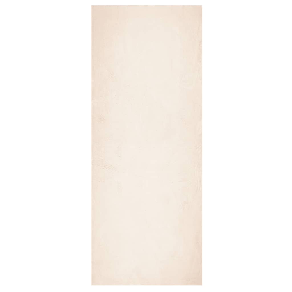 VidaXL Vloerkleed HUARTE laagpolig zacht wasbaar 80x200 cm beige