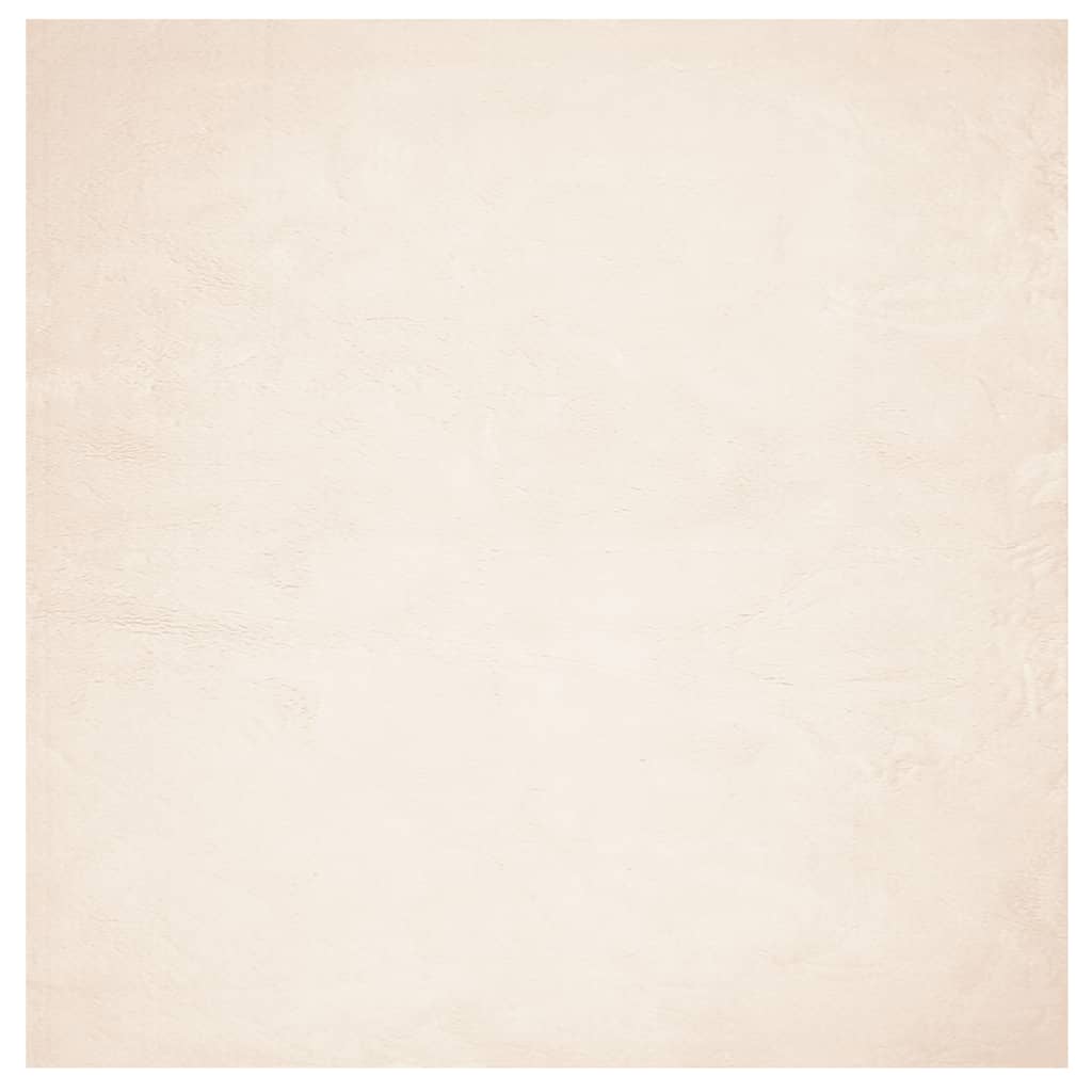 Vidaxl vloerkleed huarte laagpolig zacht wasbaar 120x120 cm beige