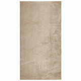 Vidaxl vloerkleed huarte laagpolig zacht wasbaar 60x110 cm zandkleurig