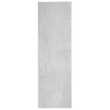 Vidaxl vloerkleed huarte laagpolig zacht wasbaar 80x250 cm grijs