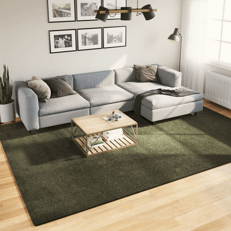 Vidaxl vloerkleed huarte laagpolig zacht wasbaar 240x340 cm bosgroen