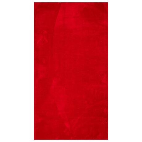 VidaXL Vloerkleed HUARTE laagpolig zacht wasbaar 60x110 cm rood