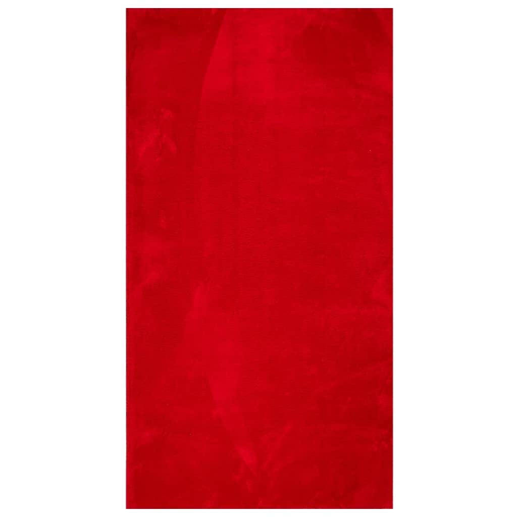 Vidaxl vloerkleed huarte laagpolig zacht wasbaar 80x150 cm rood