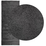 Vidaxl vloerkleed pamplona shaggy hoogpolig modern 80x200 cm antraciet