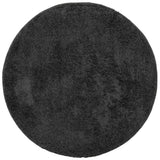 Vidaxl vloerkleed pamplona shaggy hoogpolig modern ø 240 cm antraciet