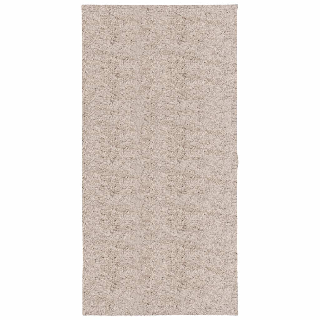 Vidaxl vloerkleed pamplona shaggy hoogpolig modern 100x200 cm beige