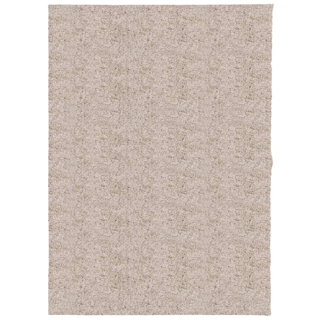 Vidaxl vloerkleed pamplona shaggy hoogpolig modern 240x340 cm beige