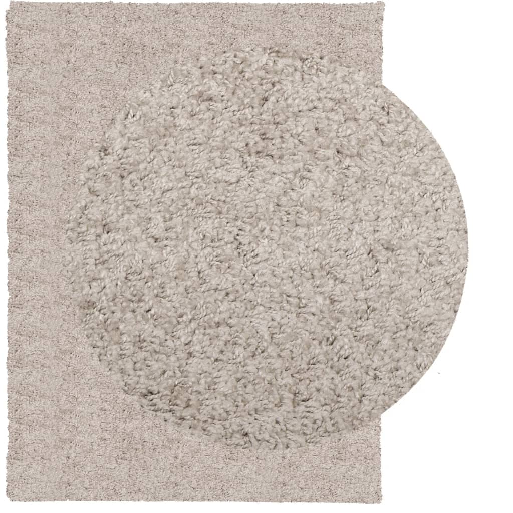 VidaXL Vloerkleed PAMPLONA shaggy hoogpolig modern 300x400 cm beige