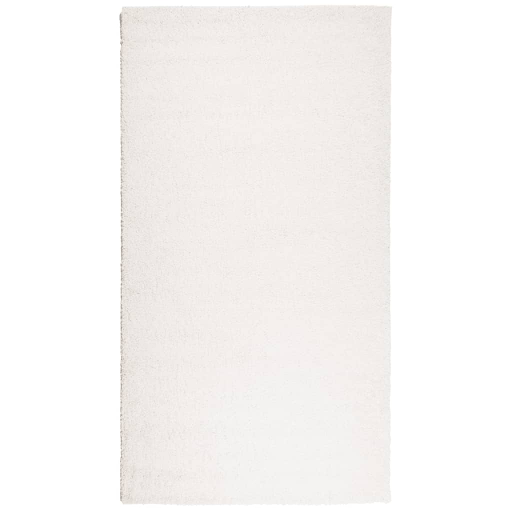 Vidaxl vloerkleed pamplona shaggy hoogpolig modern 60x110 cm crème