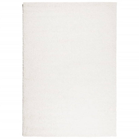 Vidaxl vloerkleed pamplona shaggy hoogpolig modern 120x170 cm crème