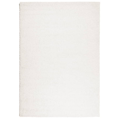 Vidaxl vloerkleed pamplona shaggy hoogpolig modern 140x200 cm crème