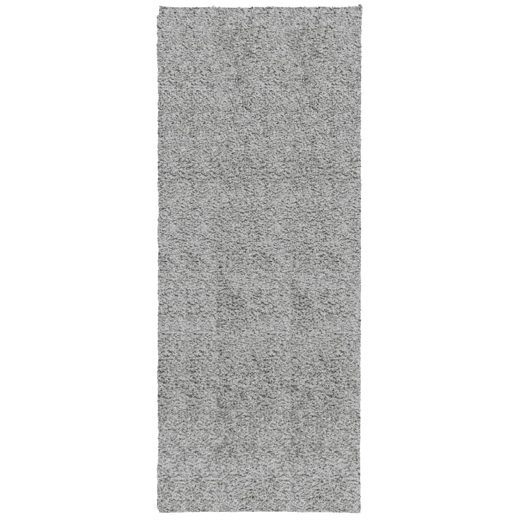 Vidaxl vloerkleed pamplona shaggy hoogpolig modern 80x200 cm grijs