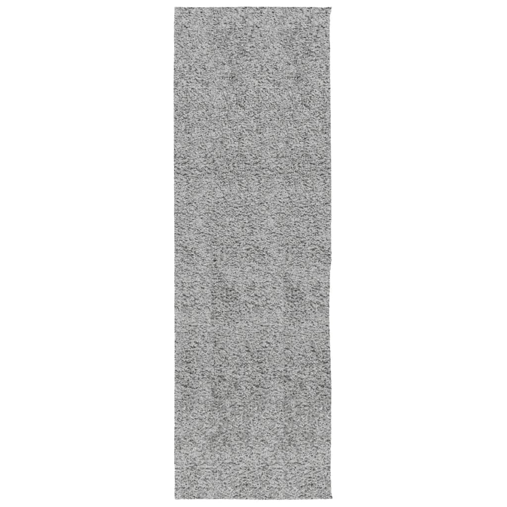 Vidaxl vloerkleed pamplona shaggy hoogpolig modern 80x250 cm grijs