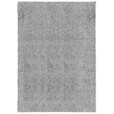 Vidaxl vloerkleed pamplona shaggy hoogpolig modern 120x170 cm grijs