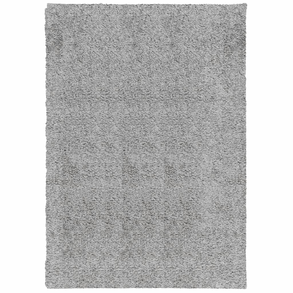 Vidaxl vloerkleed pamplona shaggy hoogpolig modern 160x230 cm grijs