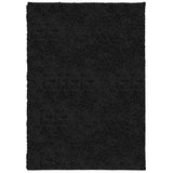 Vidaxl vloerkleed pamplona shaggy hoogpolig modern 120x170 cm zwart