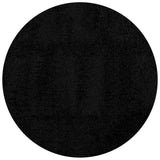 Vidaxl vloerkleed pamplona shaggy hoogpolig modern ø 240 cm zwart