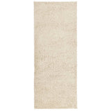 Vidaxl vloerkleed pamplona shaggy hoogpolig modern 80x200 cm goudkleur