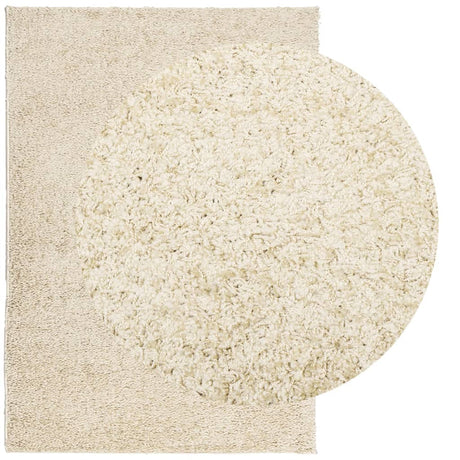 Vidaxl vloerkleed pamplona shaggy hoogpolig modern 140x200 cm goud
