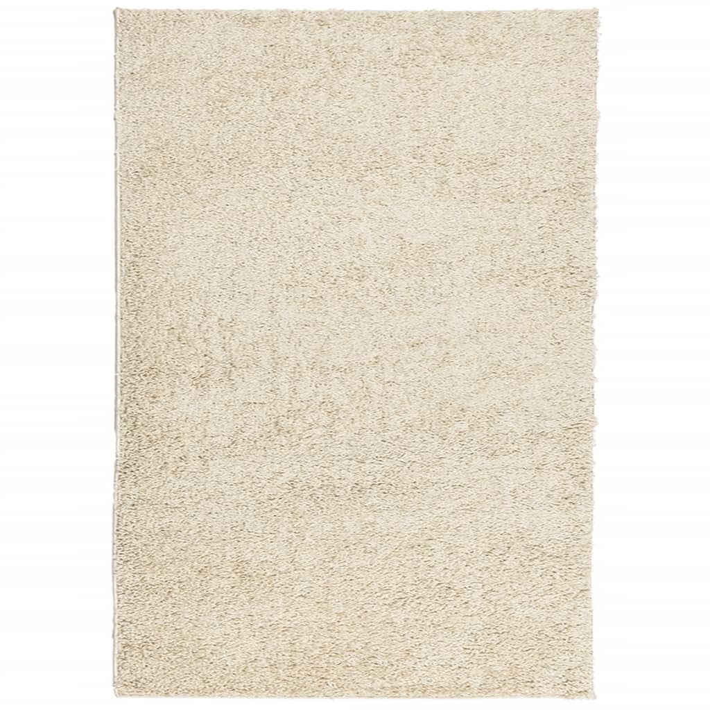 Vidaxl vloerkleed pamplona shaggy hoogpolig modern 160x230 cm goud