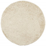 Vidaxl vloerkleed pamplona shaggy hoogpolig modern ø 120 cm goudkleur
