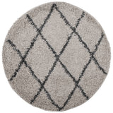 Vidaxl vloerkleed pamplona shaggy hoogpolig ø 280 cm beige antraciet