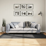 Vidaxl vloerkleed iza laagpolig scandinavisch 100x200 cm antraciet