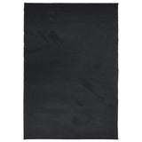 Vidaxl vloerkleed oviedo laagpolig 140x200 cm zwart