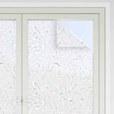 Vidaxl raamfolies 4 st mat bloemenpatroon pvc