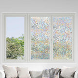 Vidaxl raamfolies 5 st mat 3d regenboogpatroon pvc