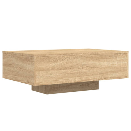 Vidaxl salontafel met led-verlichting 85x55x31 cm sonoma eikenkleurig