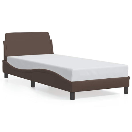 Vidaxl bedframe dover kunstleer bruin 90x200 cm
