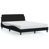 Vidaxl bedframe dover stof zwart 140x190 cm