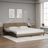 Vidaxl bedframe dover kunstleer cappuccinokleurig 200x200 cm