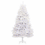Vidaxl kunstkerstboom met 300 led wit 180 cm pvc en metaal