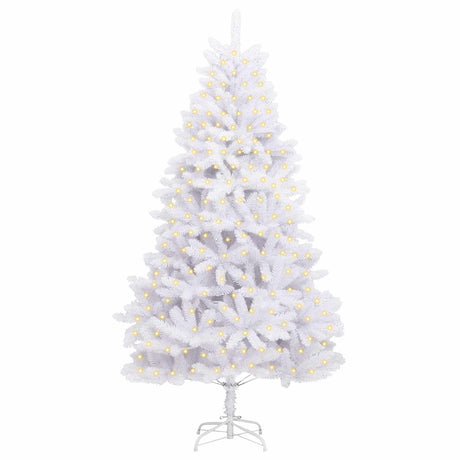 Vidaxl kunstkerstboom met 300 led wit 180 cm pvc en metaal