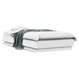 Vidaxl bedframe bewerkt hout wit 90x190 cm