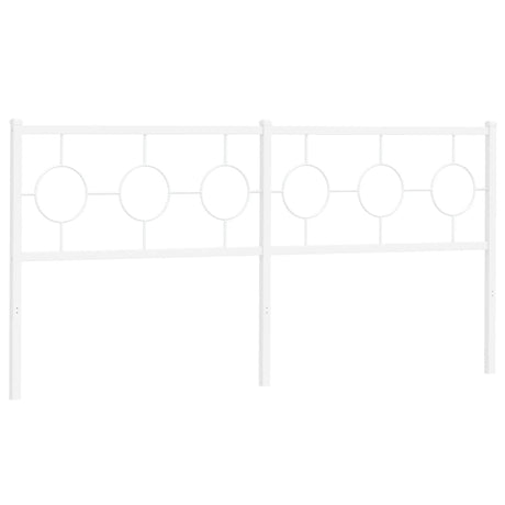 Vidaxl vervangend hoofdbord 180 cm metaal wit