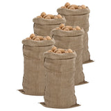 Vidaxl jutezakken 5 stuks 340 g m² 65x135 cm 100% jute