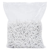 Vidaxl 1000 st golftees 54 mm bamboe wit