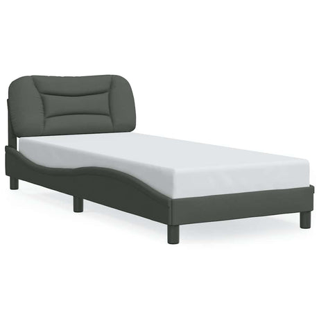 Vidaxl bedframe zonder matras hvar 80x200 cm stof donkergrijs